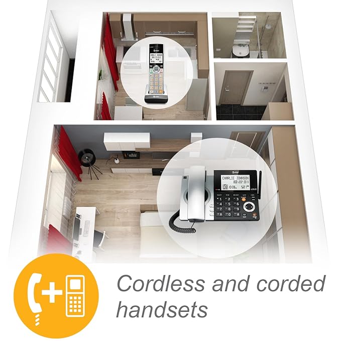 Expandable Corded/Cordless Phone with Smart Call Blocker
