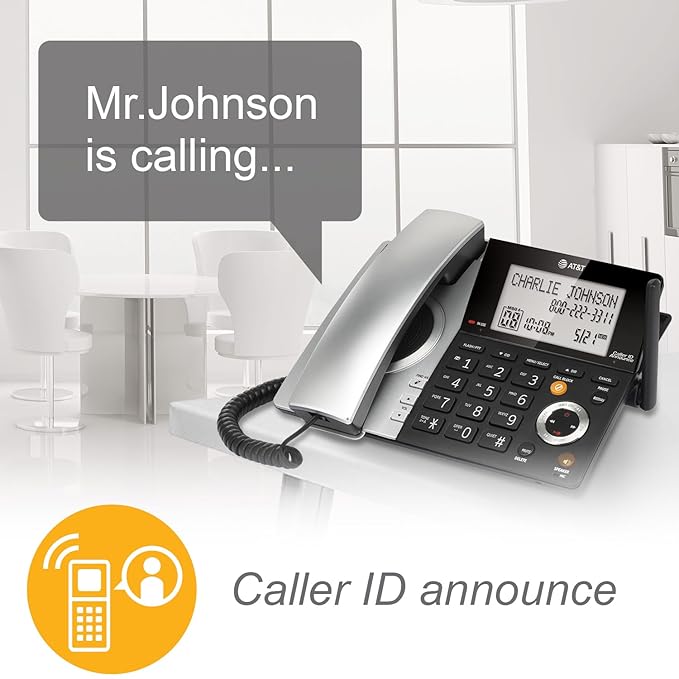 Expandable Corded/Cordless Phone with Smart Call Blocker
